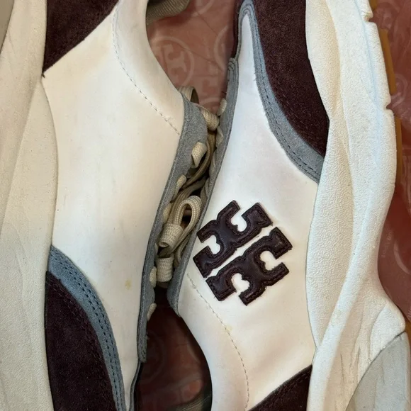 Tory Burch Tory Trainer White/Plum - Picture 11 of 13